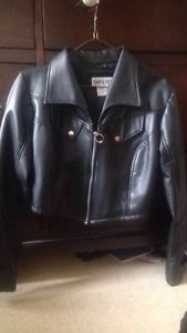 Leather dressy jacket
