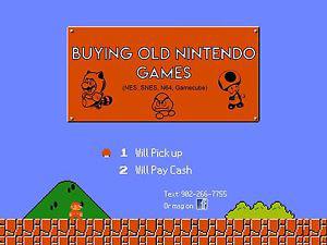 Looking to buy old Nintendo games for cash
