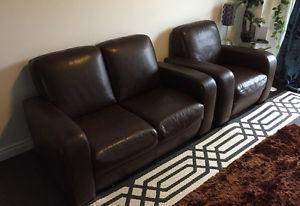Loveseat, Chair and coffe table