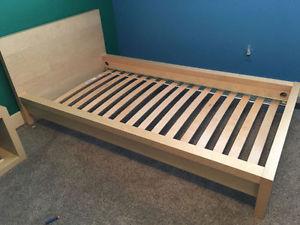 Low Malm single bed frame