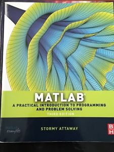 MATLAB, Stormy Attaway, 3rd edition