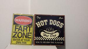 Metal signs