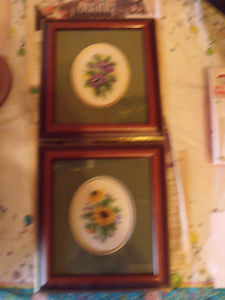 Needlepoint pictures $ for the pair