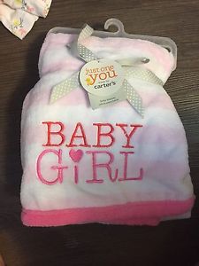 New girls baby blanket from carters