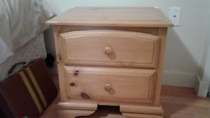 Nightstand (or side table) with 2 drawers