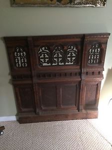 Ornate wood paneling from an s organ