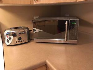 PC microwave and toaster