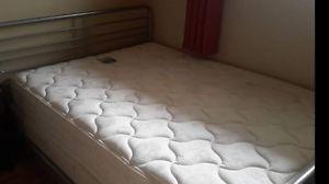Queen Serra mattress and boxspring for sale.