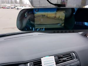 Rearview backup camera and dash cam kit