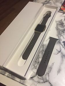 Series 1 Apple Watch - 42mm Gold Aluminum with Cocoa band