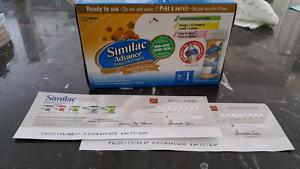 Similac and two 5$ off coupons