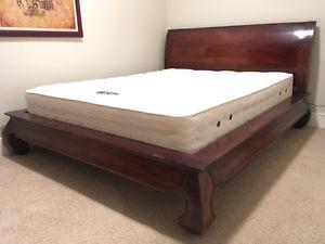 Solid Wood Sleigh Bed