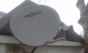 Star choice dual eye satellite dish...