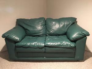 Synthetic leather love seat for sale