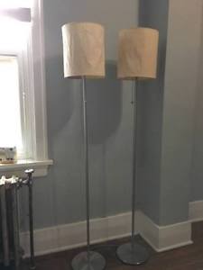 Two Paper Floor Lamps