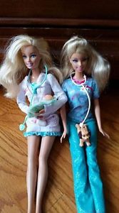 Vet and Doctor Barbies