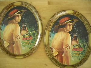  Vintage Canadian CoCo Cola Collectable Trays GOOD