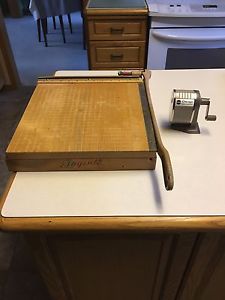 Vintage Wood paper cutter.