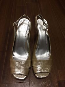 Wanted: Size 7 NYC couture light gold shoes