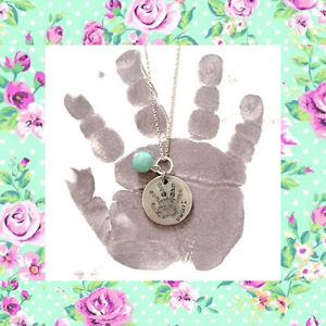 Your Baby's Real Handprint Necklace- Perfect Mother's Day