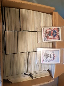  hockey cards and 300 golf cards. 20 years old
