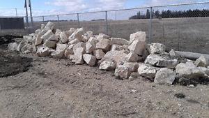 limestone boulders