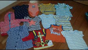17 pieces baby clothes (0-3 months)