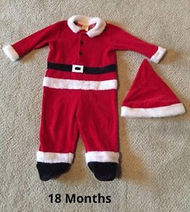 18Month Santa Outfit & Hat