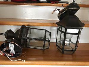 2 Outdoor light fixtures