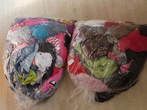 2 garbage bags of girls size  clothes