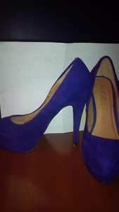 4" Purple Suede Shoes