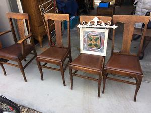 4 antique chairs