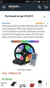 5 metre led brand new light strip with remote