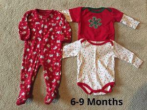 6-9 month Christmas Outfits