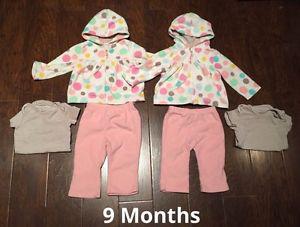 9 Month Carters Fleece Outfits