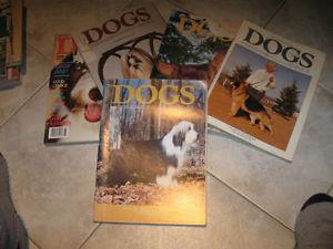 A GROUP of OLD ISSUES of DOGS in CANADA..['80's]