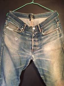 APC Distressed Rescue Selvedge Denim Jeans 29