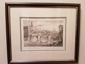 Art Etching of Florence