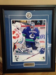 Autographed Luongo Picture 32 x 26