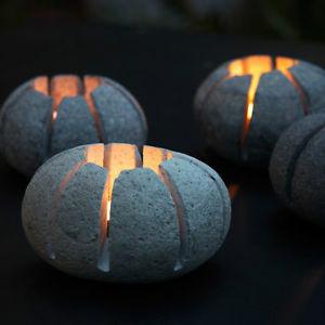 Beautiful stone tealight holders