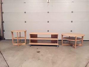 Birch Coffee Table, Side Table, Tv Stand