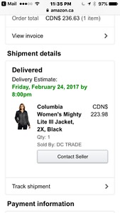 Brand new Columbia Jacket