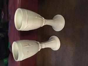 Brand new pottery goblets