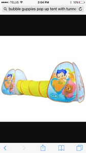 Bubble Guppies pop up tents with tunnel