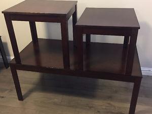 Coffee Table and 2 End Table