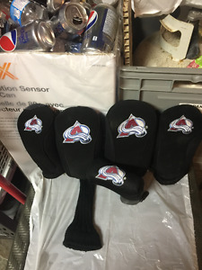Colorado Avalanche Golf Club Covers for 1,3,5 Drivers &