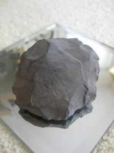 "DOWN-to-EARTH" OLD VINTAGE NATURAL SLATE-ROCK PAPERWEIGHT
