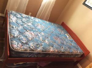 Double Bed Mattress and Bed Frame