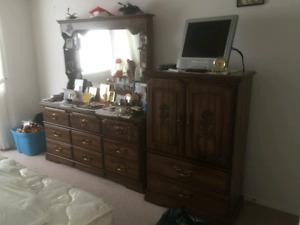Dressers and king size bed frame