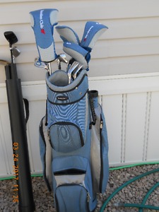Founders Club golf clubs and bag and Cart